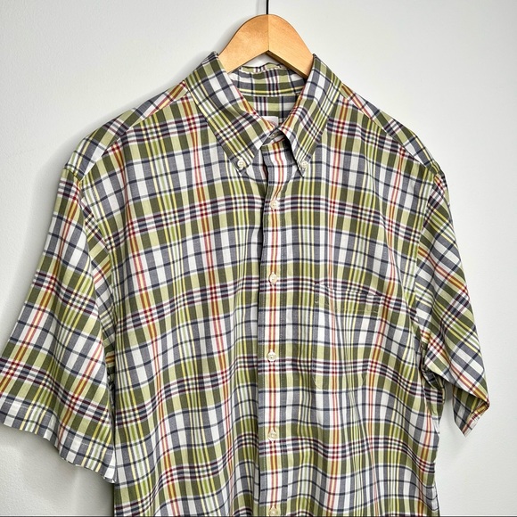 Brooks Brothers Green Plaid Short Sleeve Shirt - Picture 2 of 10